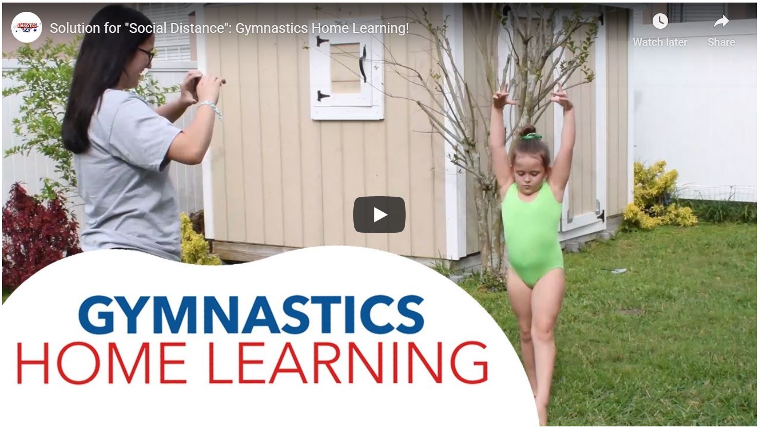 gymnastics home learning video pic