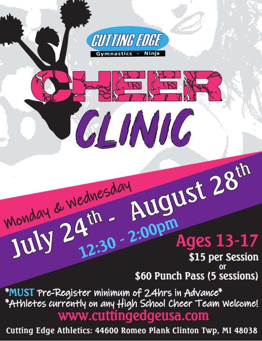 Cheer Clinic Flyer